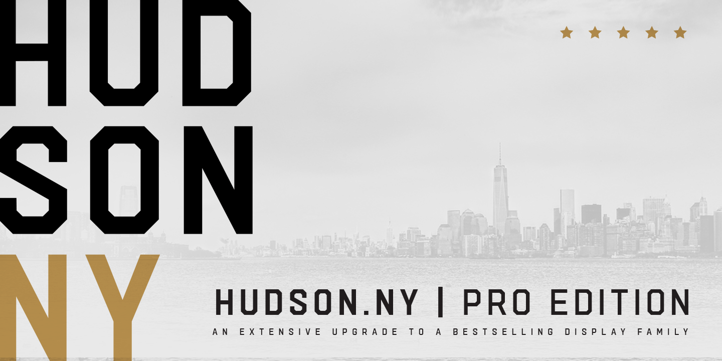 Пример шрифта Hudson NY Pro Slab #1